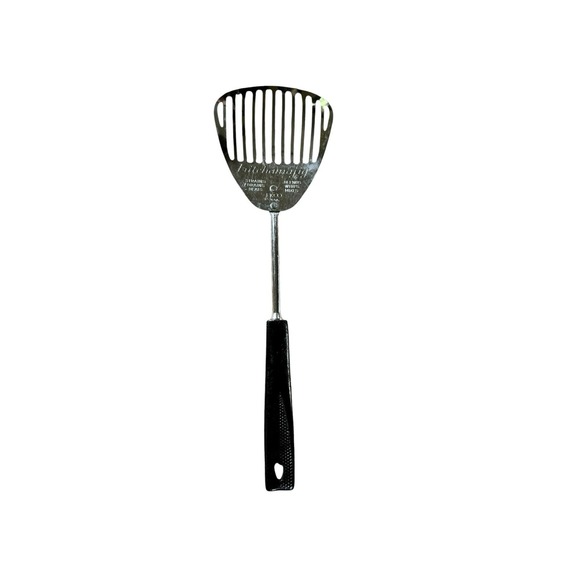 Ekco Other - Vtg EKCO Kitchamajig 6-in-1 Chrome Plated 12.5" Slotted Spatula Mixer Strainer